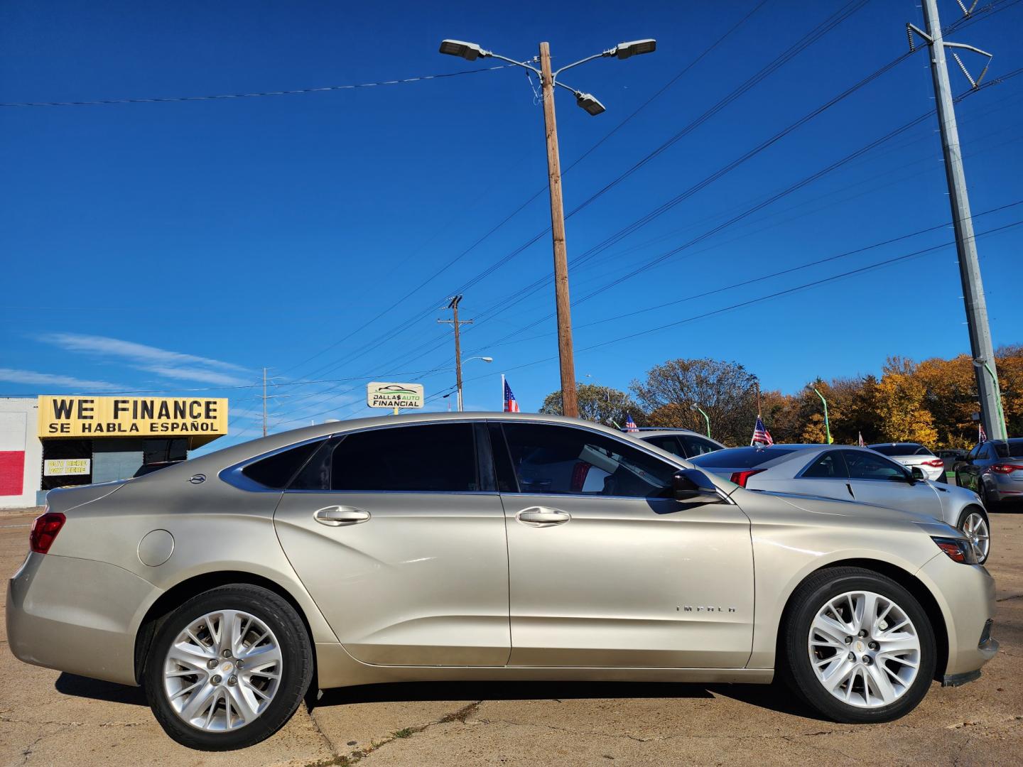 2014 GOLD Chevrolet Impala LS (2G11Y5SL5E9) , AUTO transmission, located at 2660 S.Garland Avenue, Garland, TX, 75041, (469) 298-3118, 32.885551, -96.655602 - Welcome to DallasAutos4Less, one of the Premier BUY HERE PAY HERE Dealers in the North Dallas Area. We specialize in financing to people with NO CREDIT or BAD CREDIT. We need proof of income, proof of residence, and a ID. Come buy your new car from us today!! This is a very well cared for 2014 Ch - Photo#3